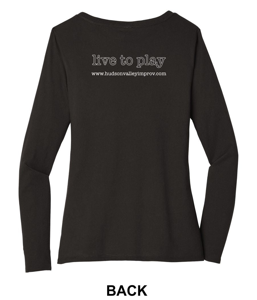 Women's V-Neck Long Sleeve