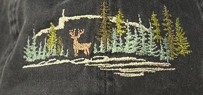 Embroidered Woodland NP Inspired Hat